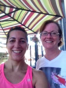 One of our post run coffee selfies. Summer 2013.